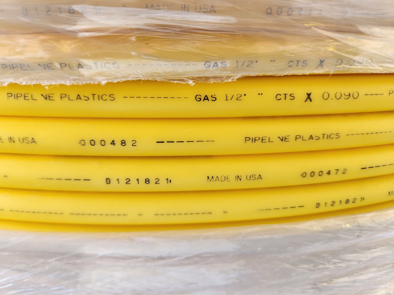 1/2″ CTS x 500′ MDPE Gas Pipe – 5 Pack -Polyethylene Tube for Utility Lines