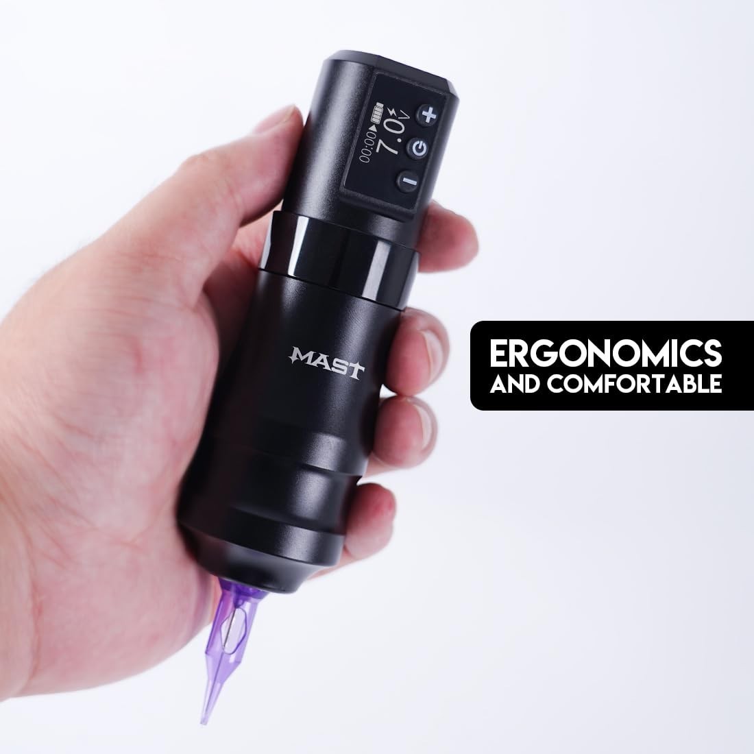 Mast Mini Tattoo Pen Kit – Cordless Corded Tattoo Gun Machine with 2 Batteries