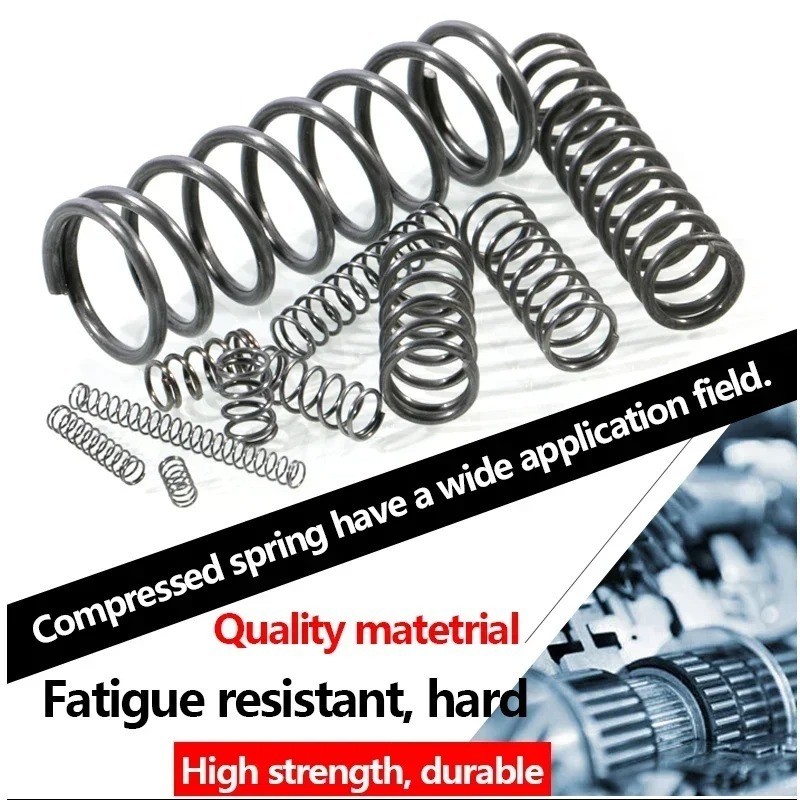 10Pcs Wire Dia 0.8mm / 1.0mm 304 Stainless Steel Compression Spring OD 5mm-16mm