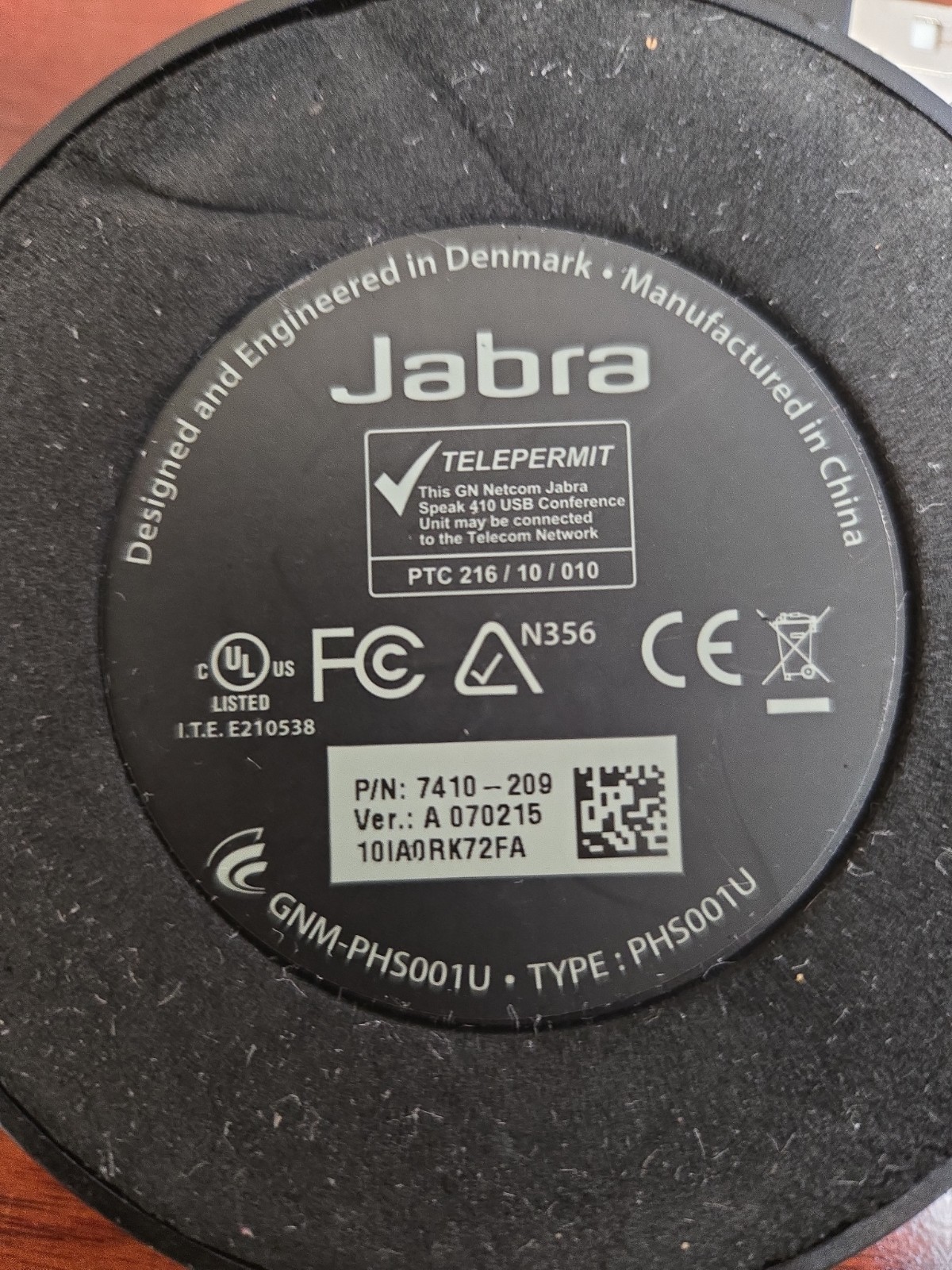 Jabra Speak 410 USB Conferencing Speakerphone PHS001U