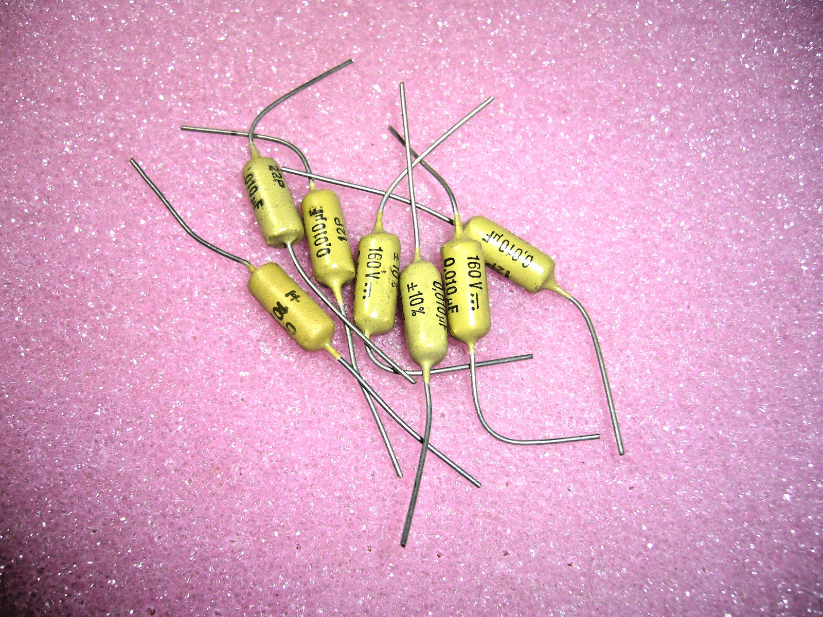 Mullard Mustard Capacitor .01uf , .012uf 10nF, 12nF, 15nF, 160V