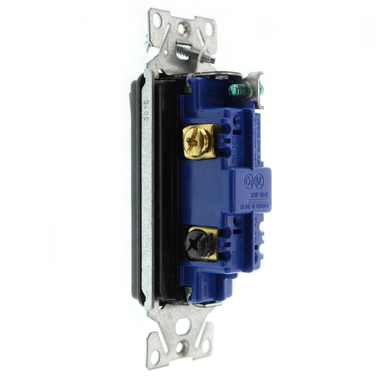 EATON COOPER 7503BK-SP-L DECORATOR ROCKER SWITCH, 3-WAY, 15A, 120/277V, BLACK