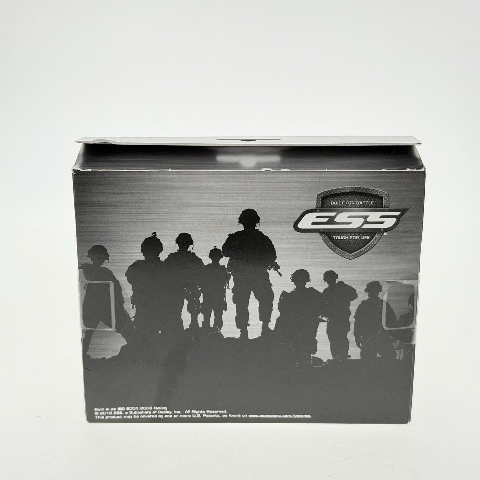 ESS CROSSHAIR SAFETY GLASSES ANSI Z87.1 EE9014-02 BLACK : CLEAR SMOKE GRAY