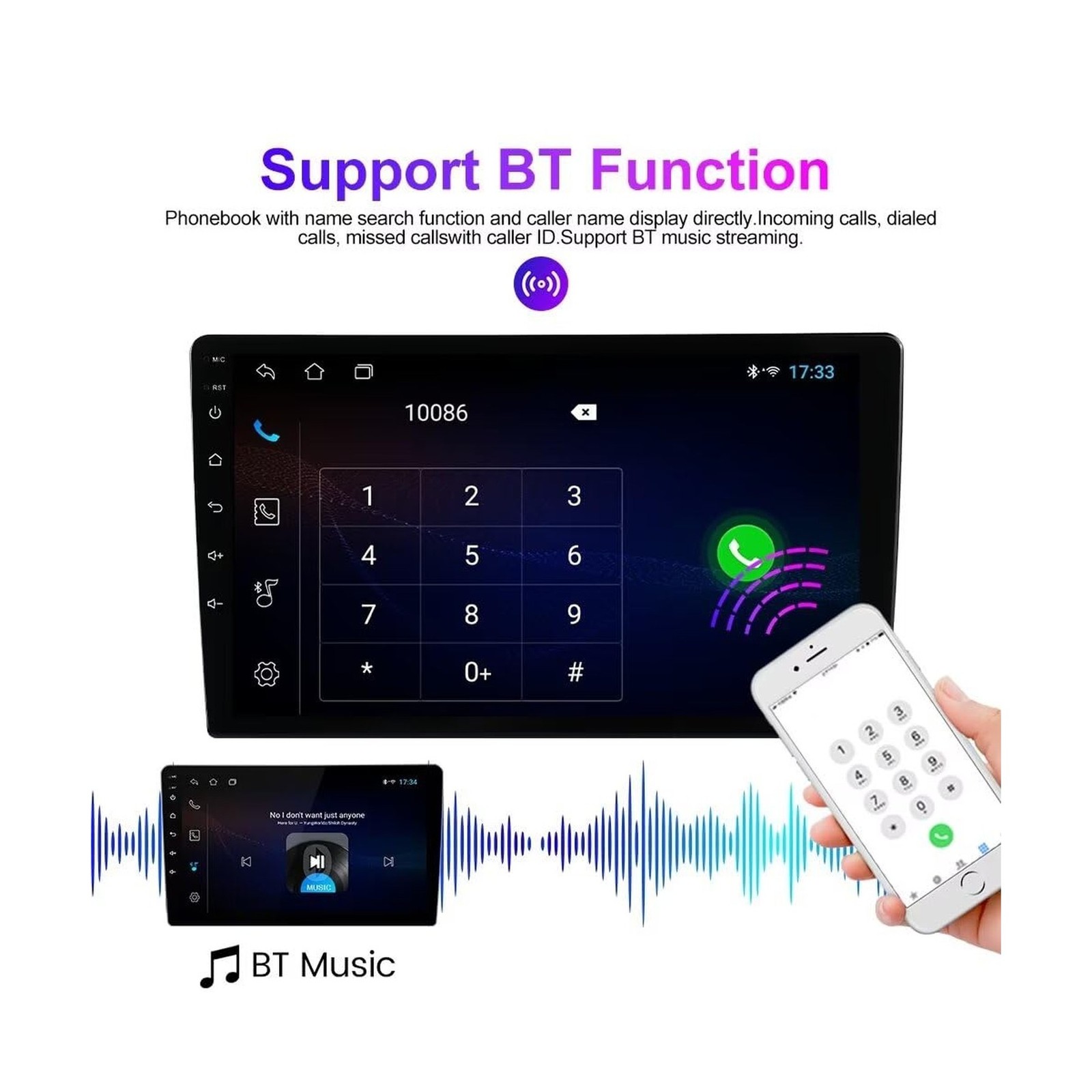 Car Radio for Toyota Camry 2018 2019 2020 2GB RAM 64GB ROM, Biorunn 10.1 Inch…