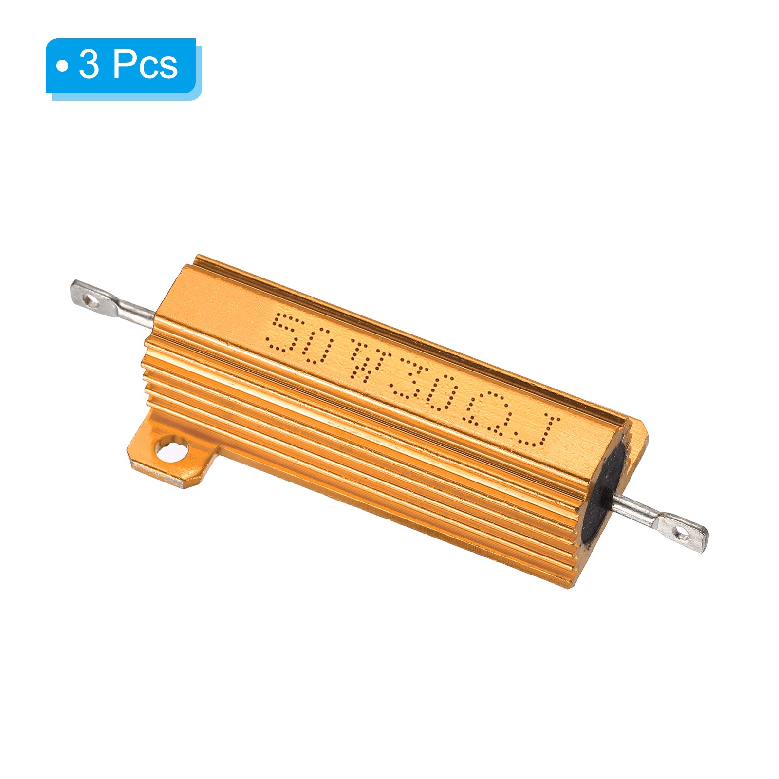 50W 30 Ohm Aluminum Shell Resistor, 3Pcs Aluminum Housing Resistor