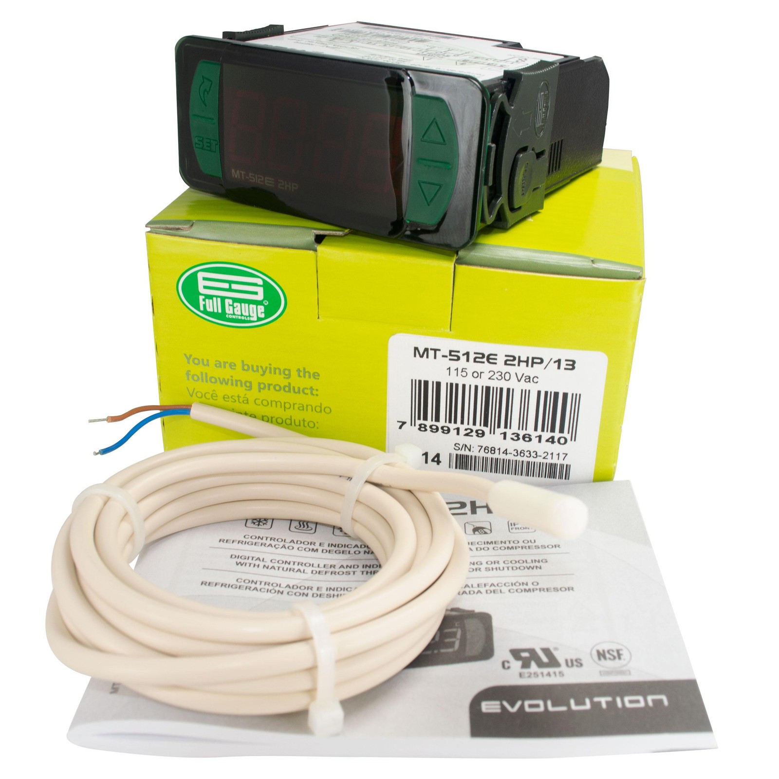 Full Gauge MT-512E 2HP Electronic Control for Cooling and Heating applications.
