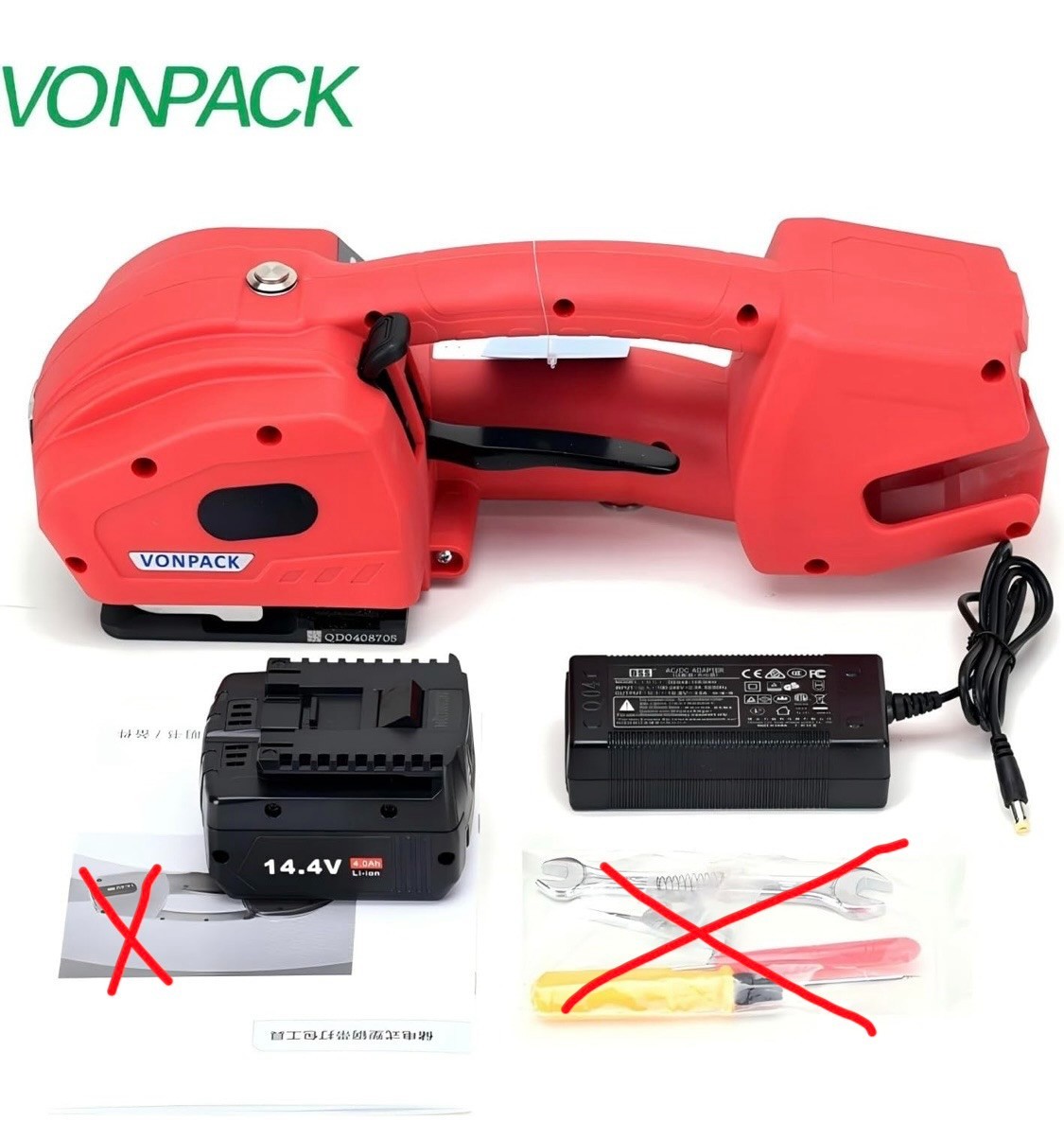 Handheld Electric Strapping Machine with Display and 4000mAh Battery Adjustable