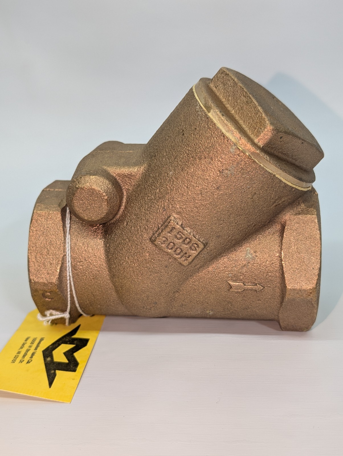 Milwaukee Valve 515Y 1 1/4″ 1-1/4″ Fnpt Bronze Swing Y Check Valve