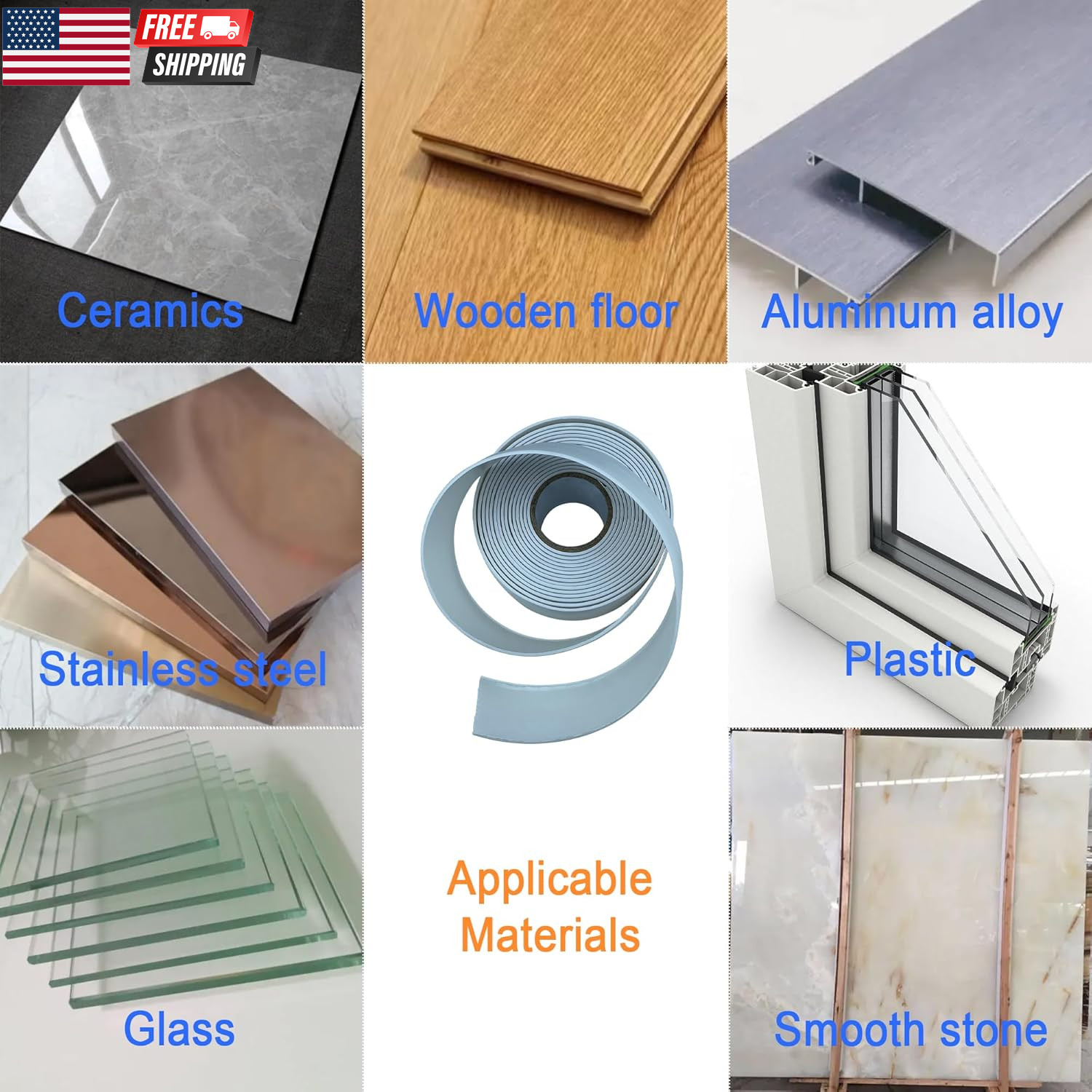 Waterproof Sealing Caulk Tape, Self Adhesive Sealant Strip for Bathroom, Toilet,
