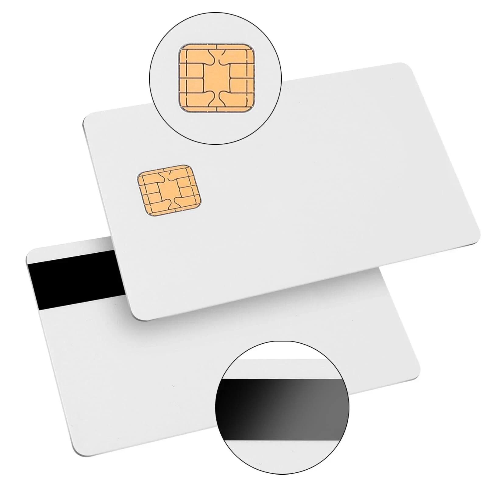 J2A040 Chip Java Jcop Cards Unfused, Java Smart Card with 2 Track, 8.4mm 10 Pack