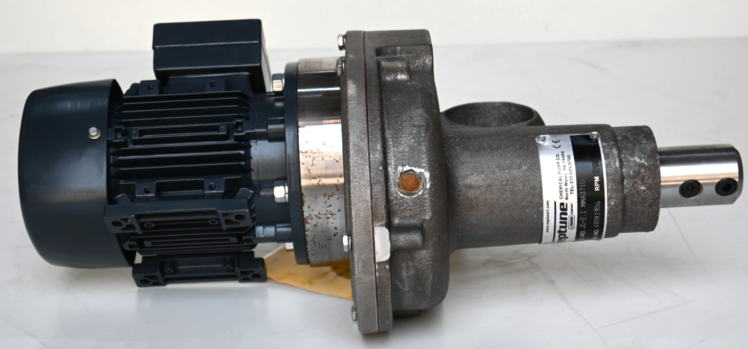 DOVER NEPTUNE JG-2.1 MMAD71G PORTABLE GEAR DRIVE TANK MIXER 290 RPM