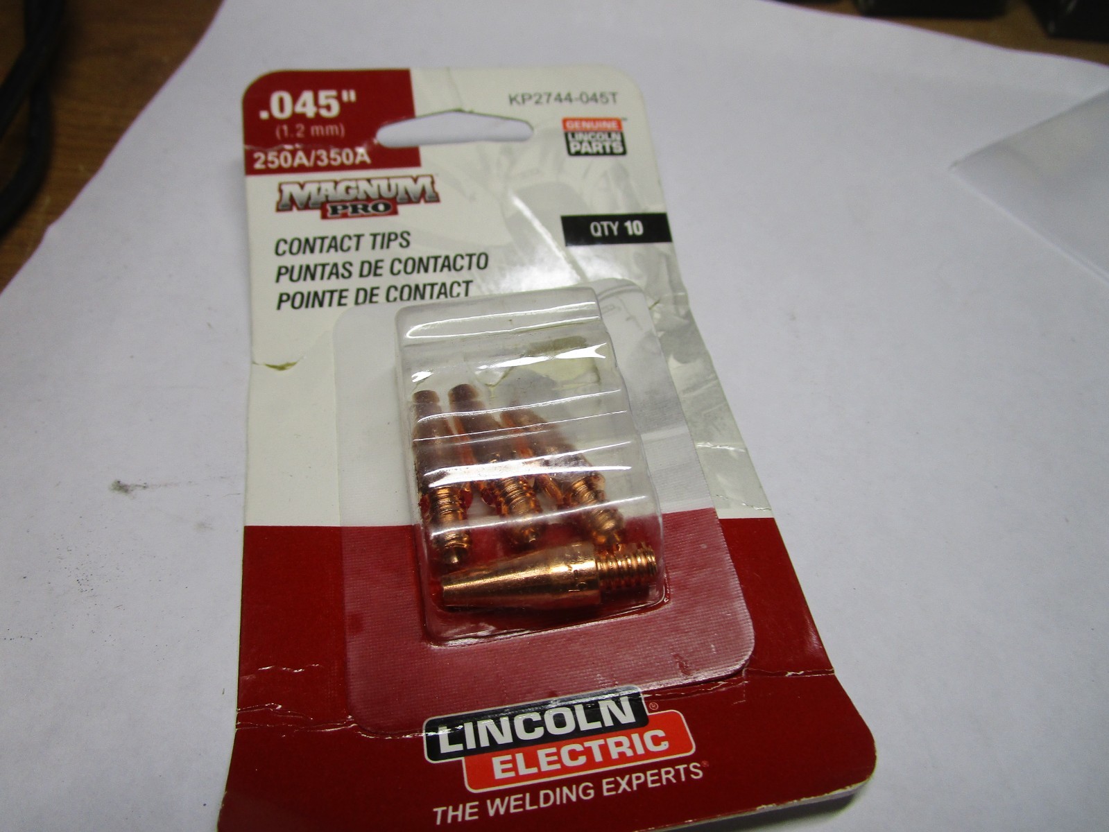 Copper Plus® Contact Tip – 350A Tapered 0.045 in QTY 4