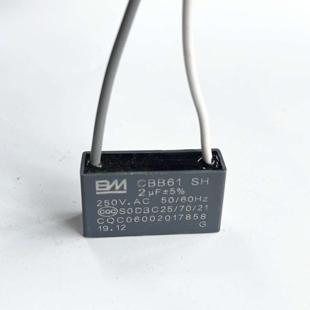 CBB61 250V Capacitor 2 wires 2/3/3.5/4/5/5.5/6/6.5/7/8/9/10/12/15/18/20/25/30 UF