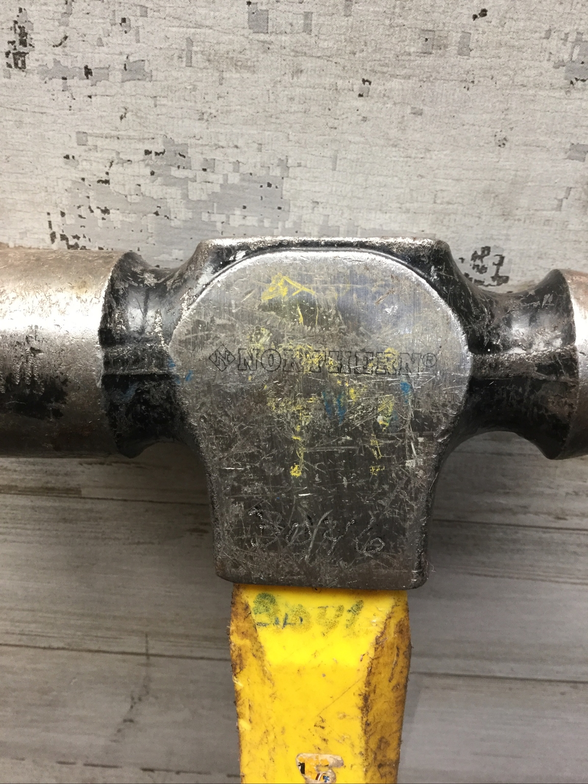 Lot of 2 Used Northern Industries Ball Pein Hammer Metal Peen 24oz