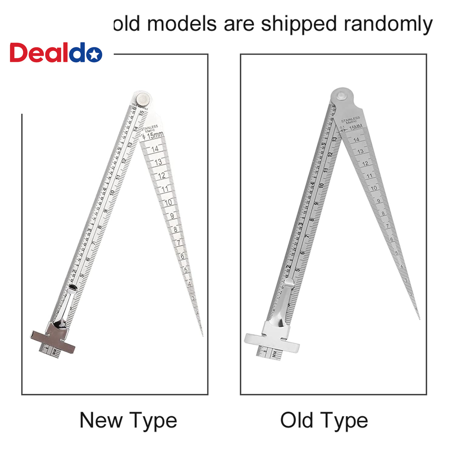 Stainless Steel Taper Gauge Metric Inch Precision Gap Depth Measuring Ruler