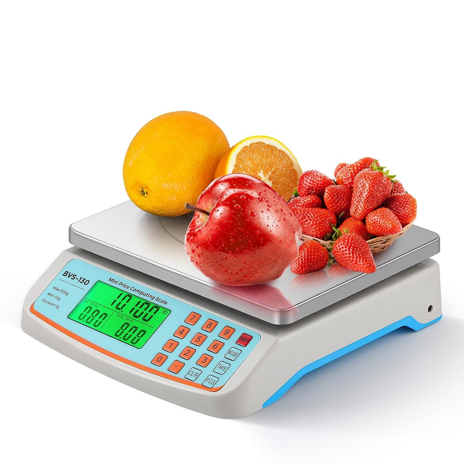 Commercial Food Scale 66Lb/ 30Kg with Stainless Steel Platter Price Computing Sc