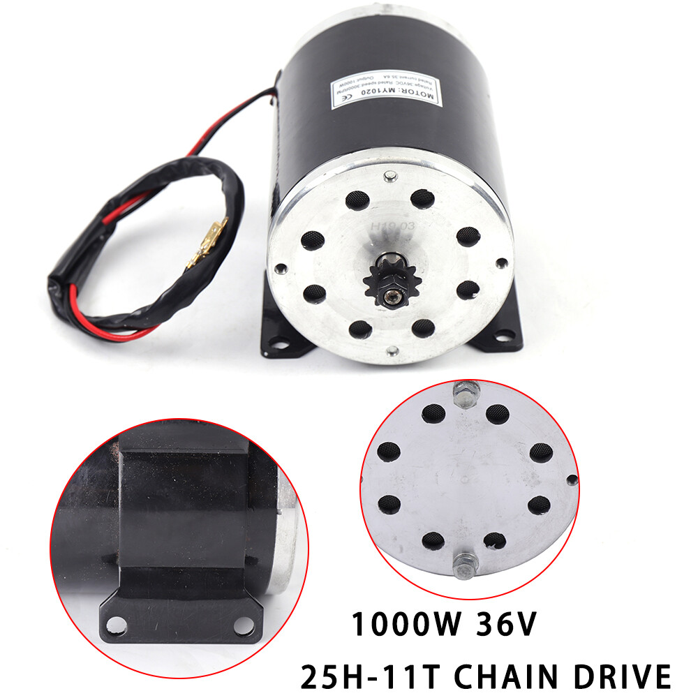 36V DC Motor Electric Brushed Motor MY1020 for E-Bike Quad Go-kart Scooter 1000W