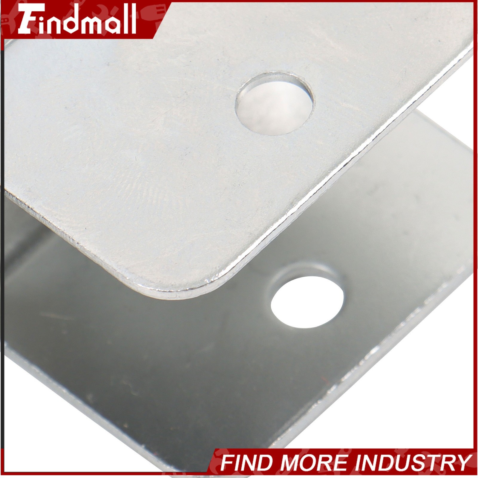 Findmall 4 PCS 2″ U-Bracket Shaped Caster Wheels (2 With Brake & 2 Without)