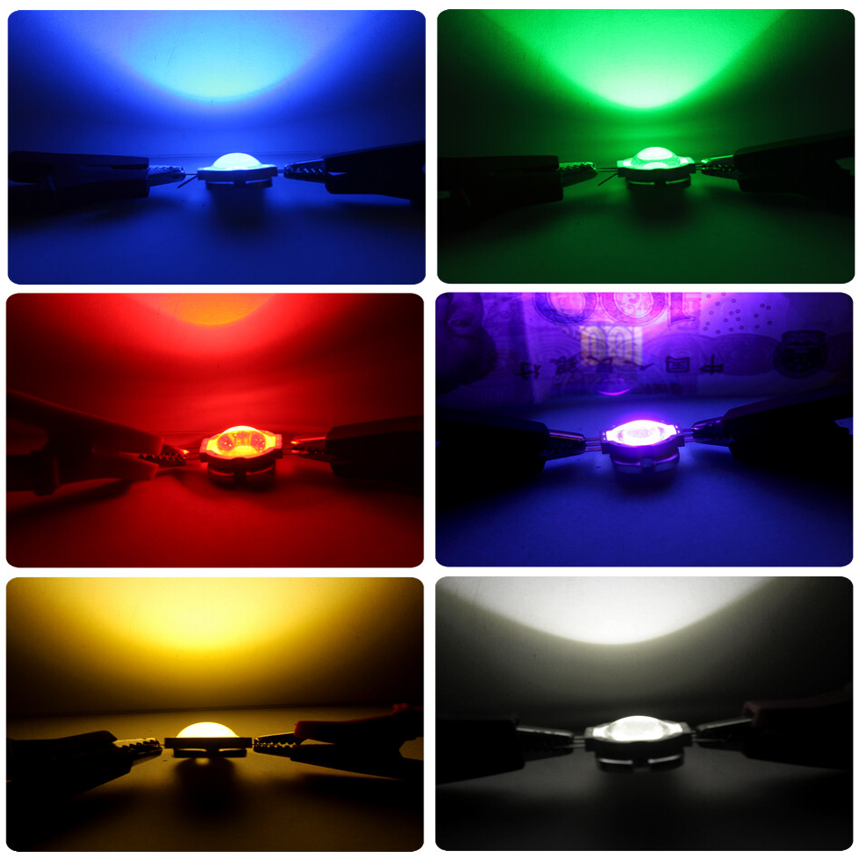 10W High Power LED chips Round Lens 90 Angle COB SMD Diode 45mil led Spotlight