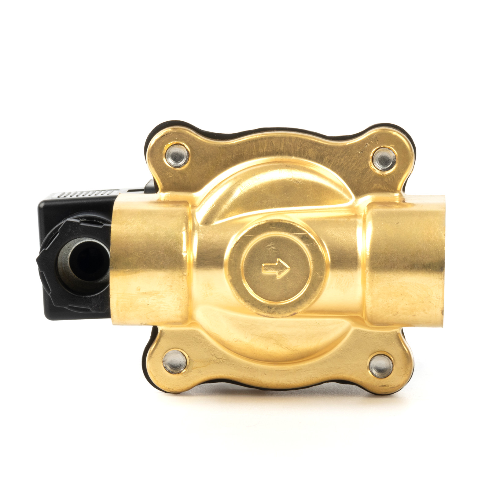 U.S. Solid 1/2 inch Brass Solenoid Valve VITON Seal 110V AC NC 145 psi