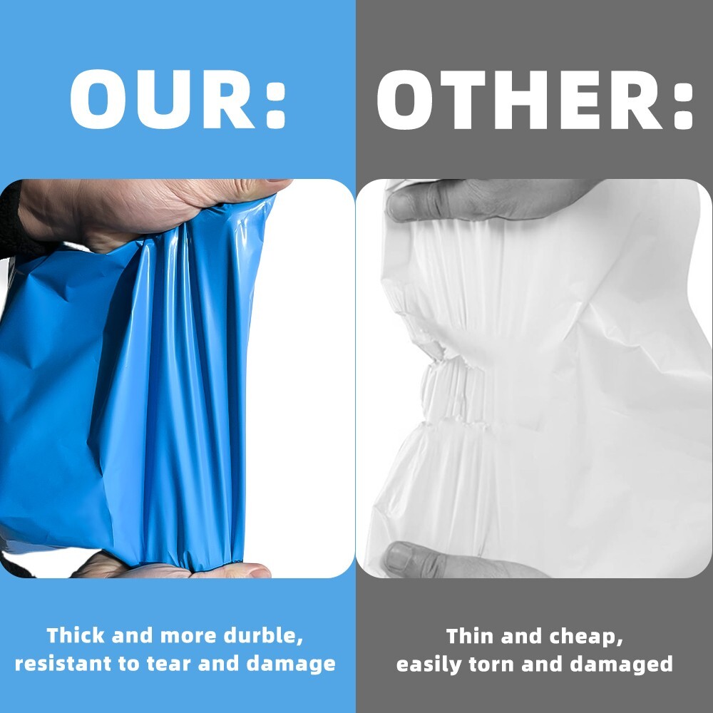 100 12×15.5 Poly Mailers Envelopes Self Sealing Shipping Mailers Blue POLYSELLS