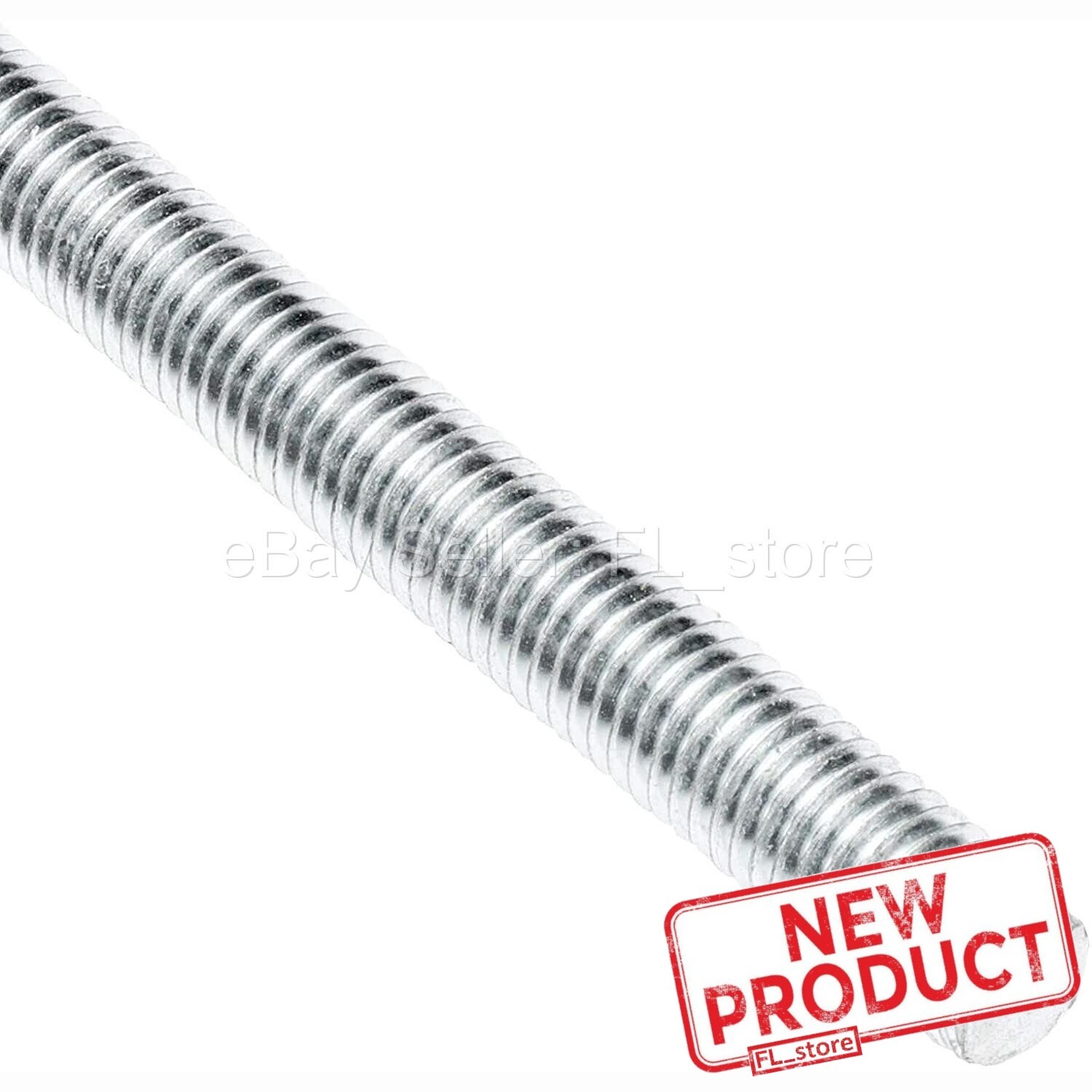 Threaded Rod 1/2-13 x 6 Feet All Thread Zinc Plated Steel 72″ Long Full NEW