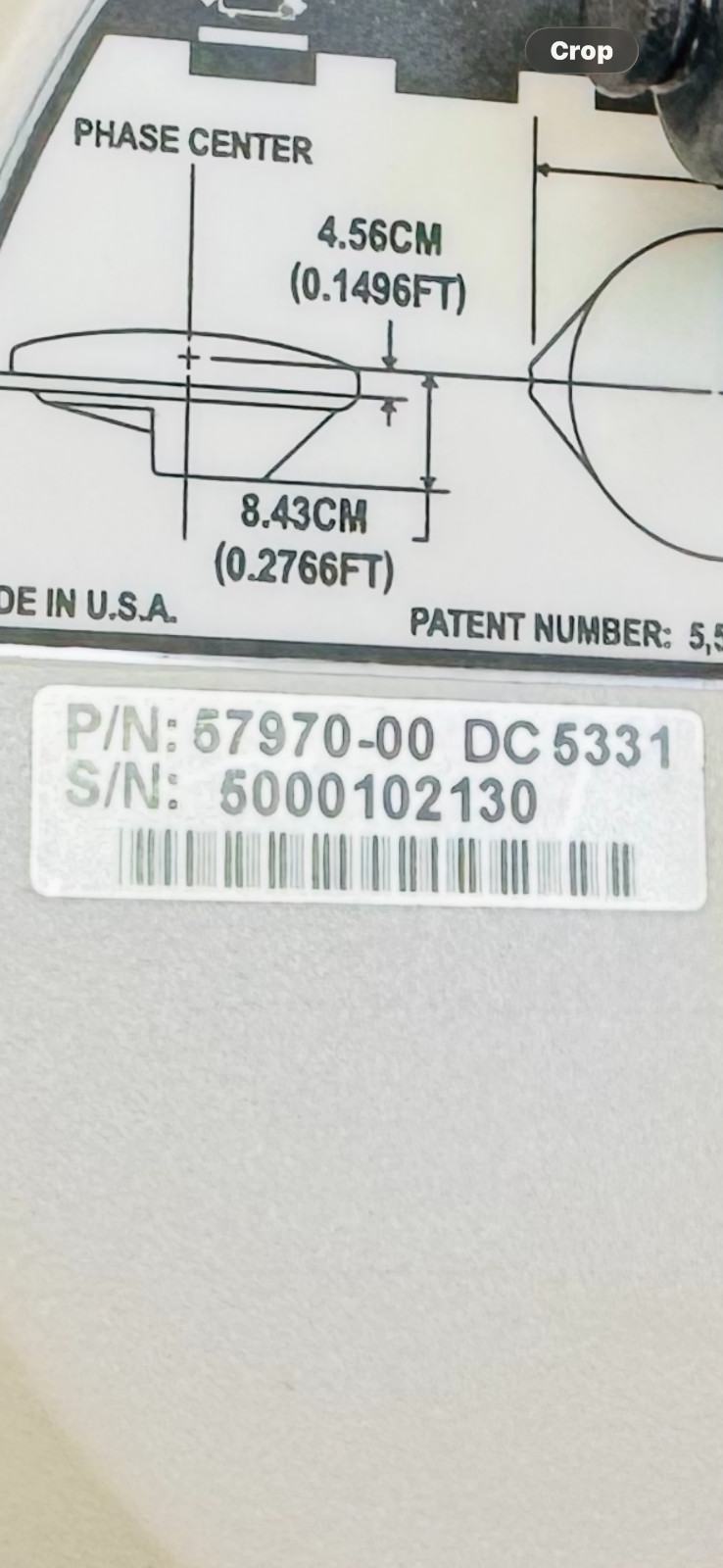 Trimble Geo XH GNSS Floodlight Centimeter NMA Antenna 57970-00 GPS Pelican Case