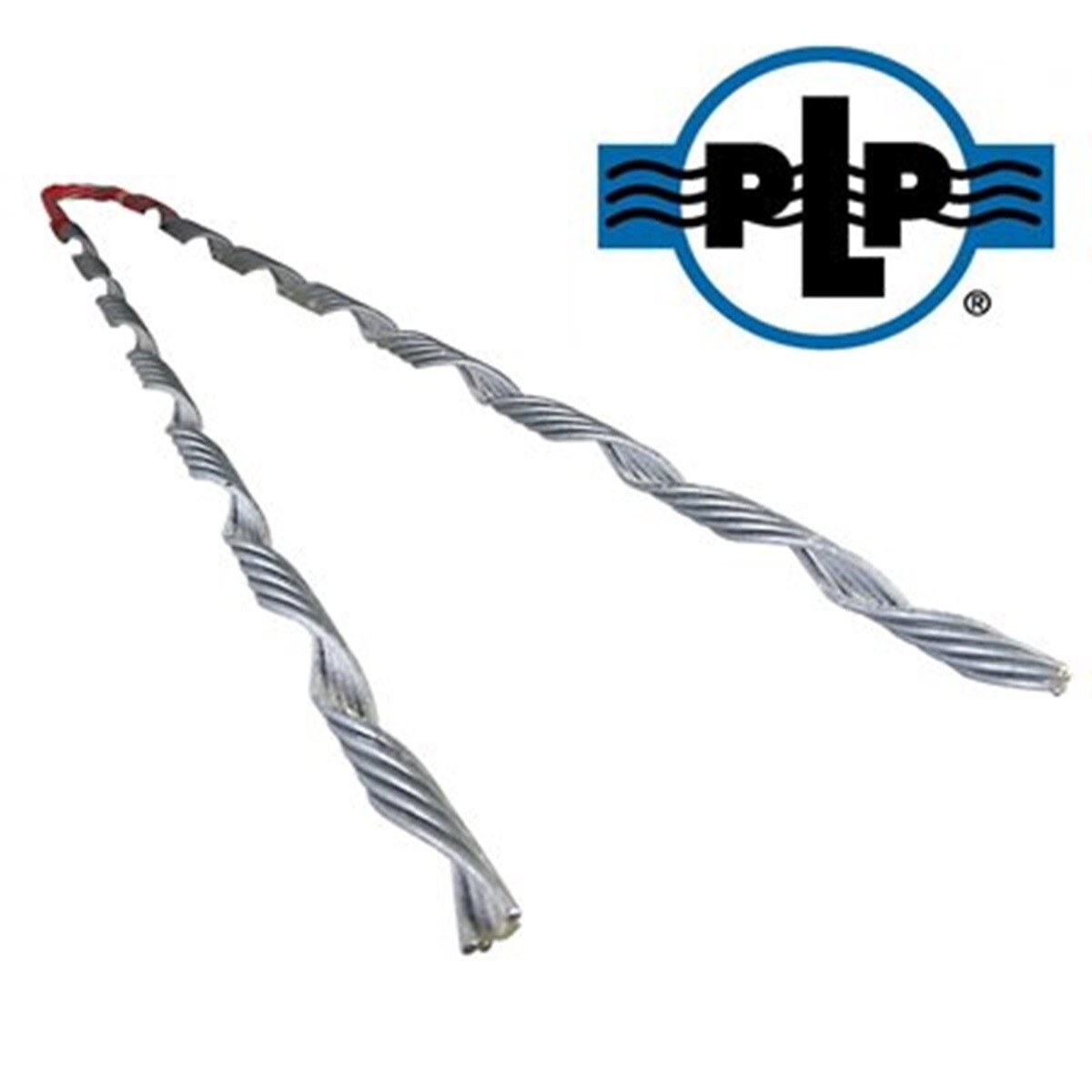 PLP Galvanized Steel Preformed Tree Grip / Dead End, 3/16″ (RED), Made in USA