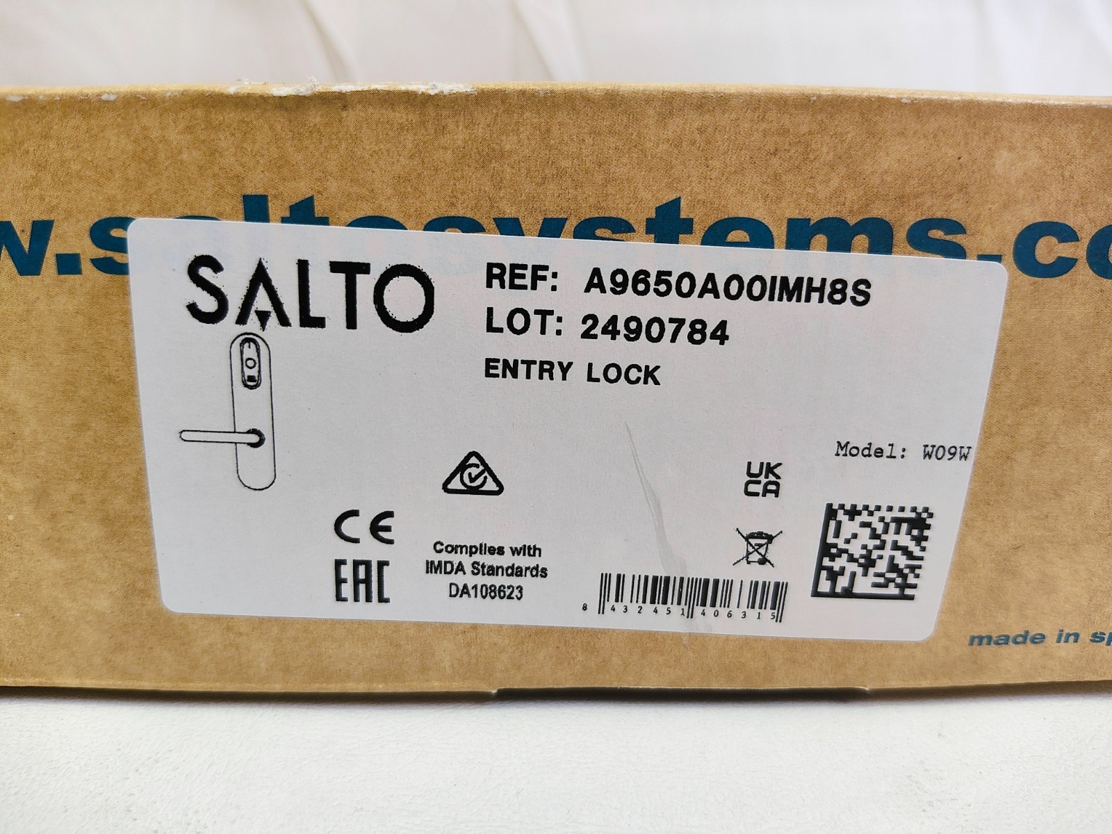 Salto Model W09W Entry Lock