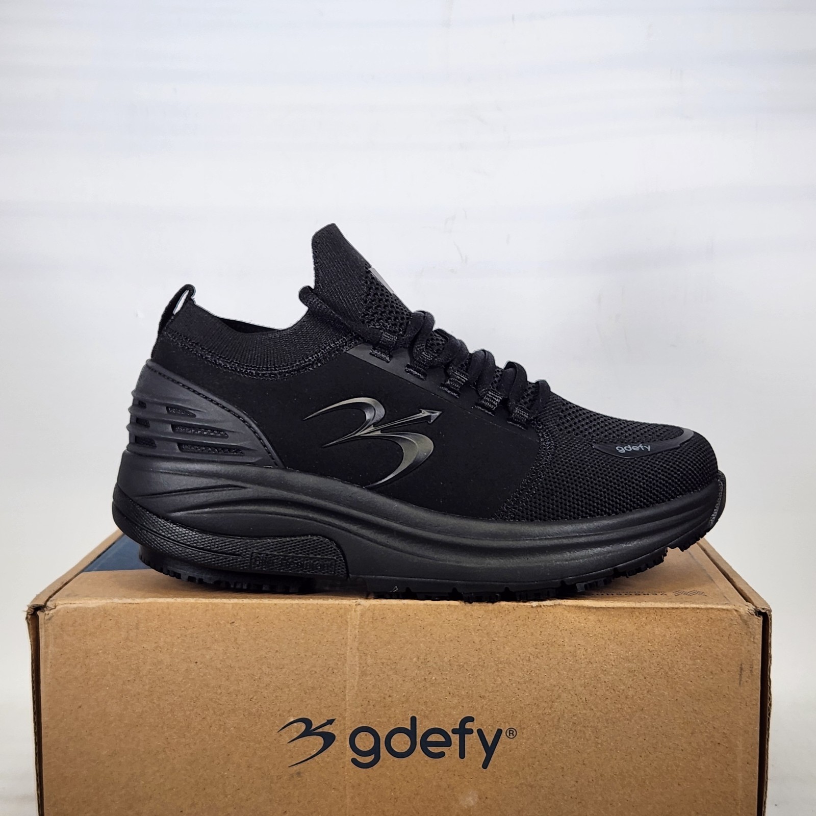 Size 10 – GDEFY MATeeM SR – SLIP RESISTANT- Black – Mens