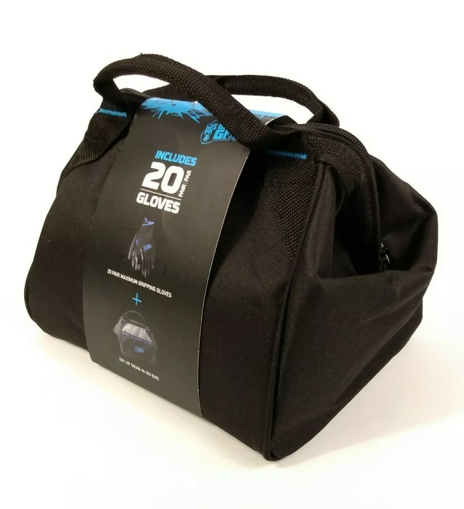 Grease Monkey Gorilla Grip 20 Gloves Mechanic Maximum Gripping Large Grab Go Bag