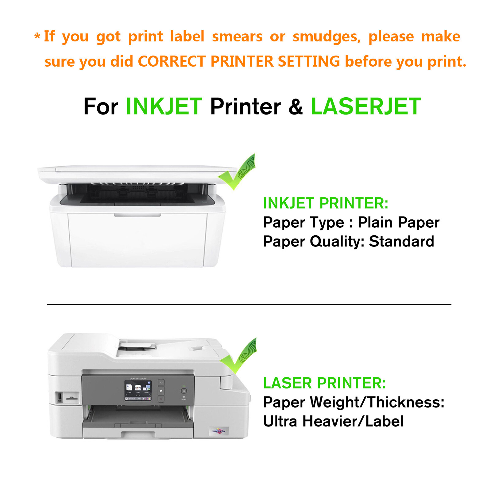 110 Sheets 220 Half Sheet Shipping Labels 8.5 x 5.5 Self Adhesive 200 + 20 EXTRA