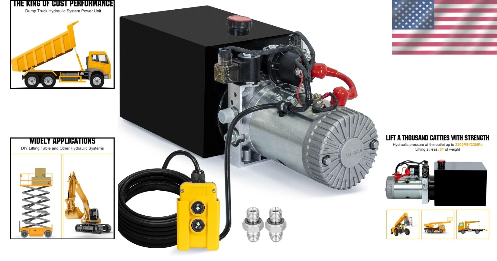 Durable Stainless Steel Electric Hydraulic Pump for Heavy Loads – 5 Ton Capacity