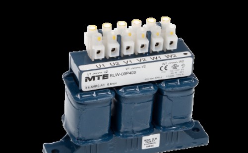 RLW-03P403 MTE Line Reactors, RLW Series Reactor, 3.4A, 6.800mH, 3Ph, Open