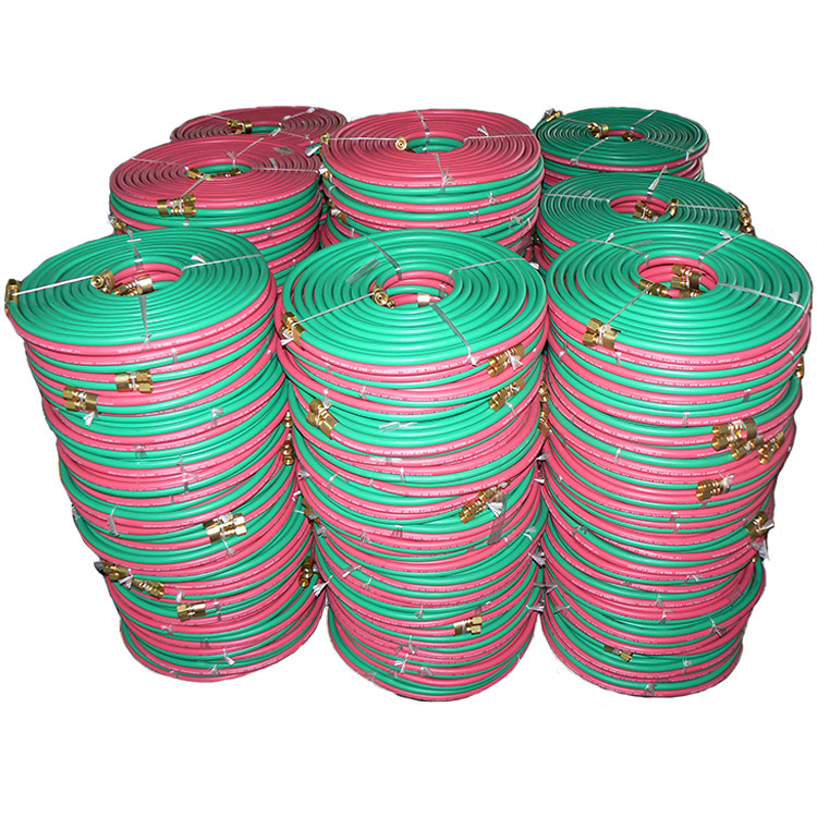 WeldingCity® 25-ft Grade-T Twin Hose 1/4″ B-B Fitting Acetylene Propane Oxygen