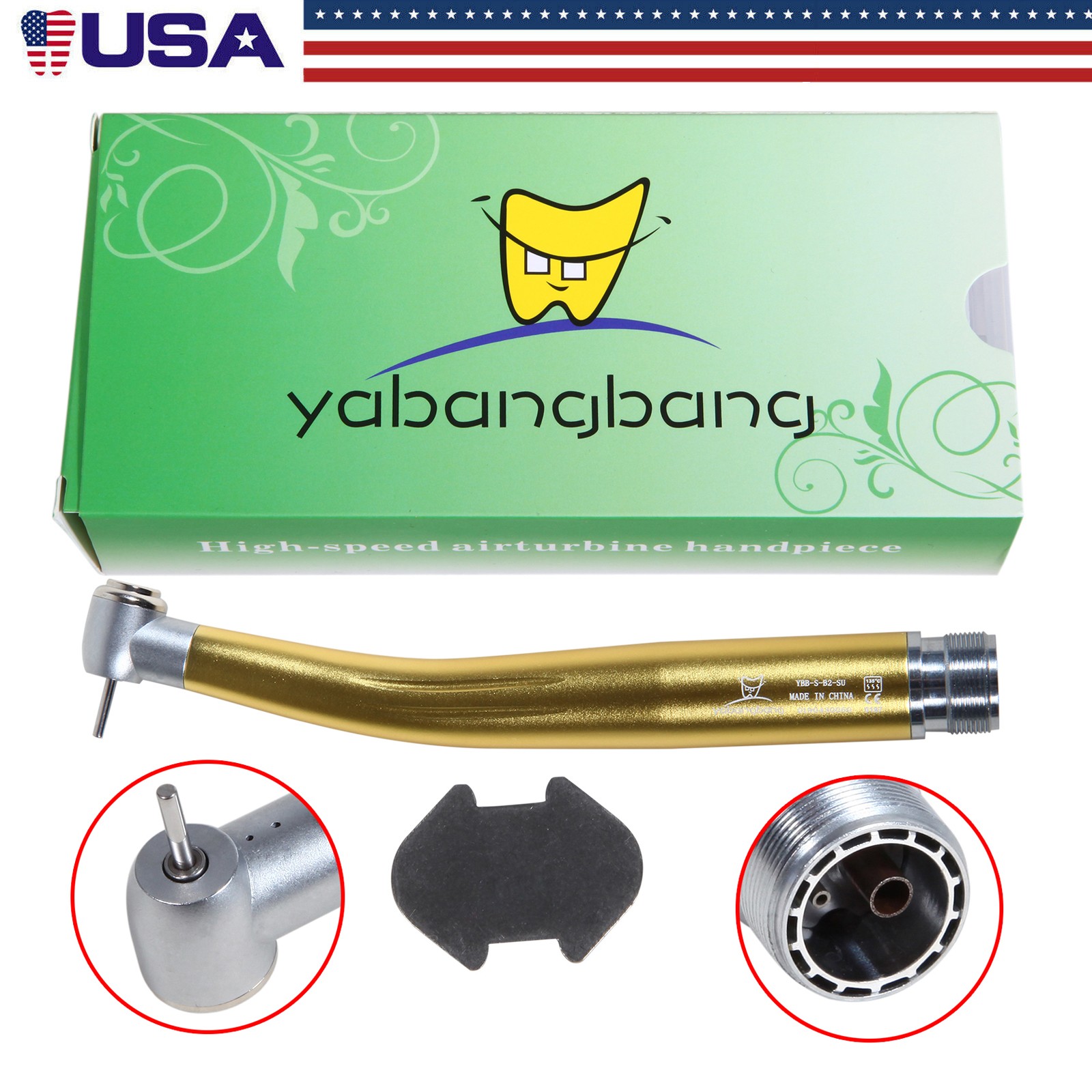 10 NSK Style Dental High Speed Handpiece PANA-MAX Fast Turbine 2 Holes Borden
