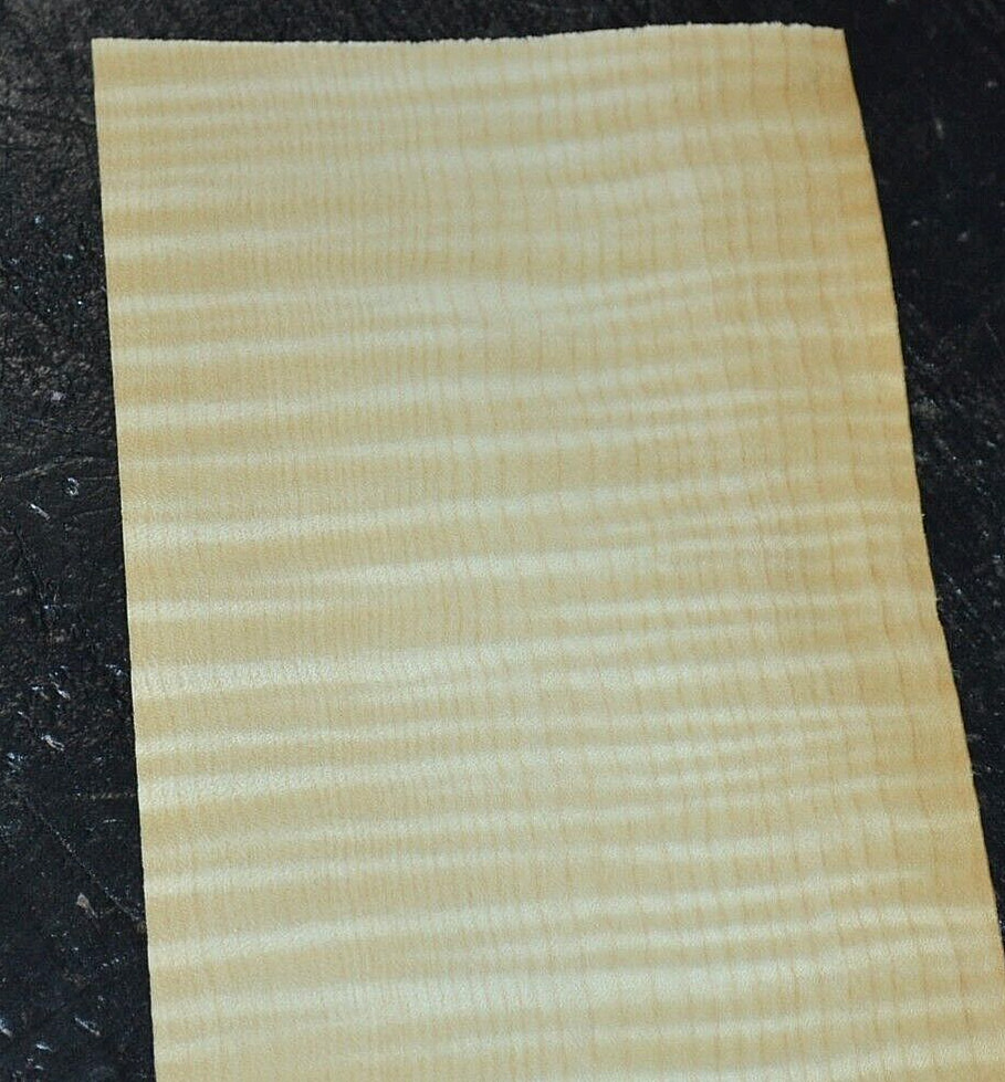 Curly Maple Raw Wood Veneer Sheet 4.5 x 40 inches 1/42nd 4669-43