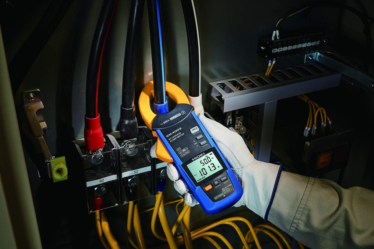 HIOKI CM4002-90 Electric AC Leak Clamp Meter Wireless Adapter Z3210 Set NEW
