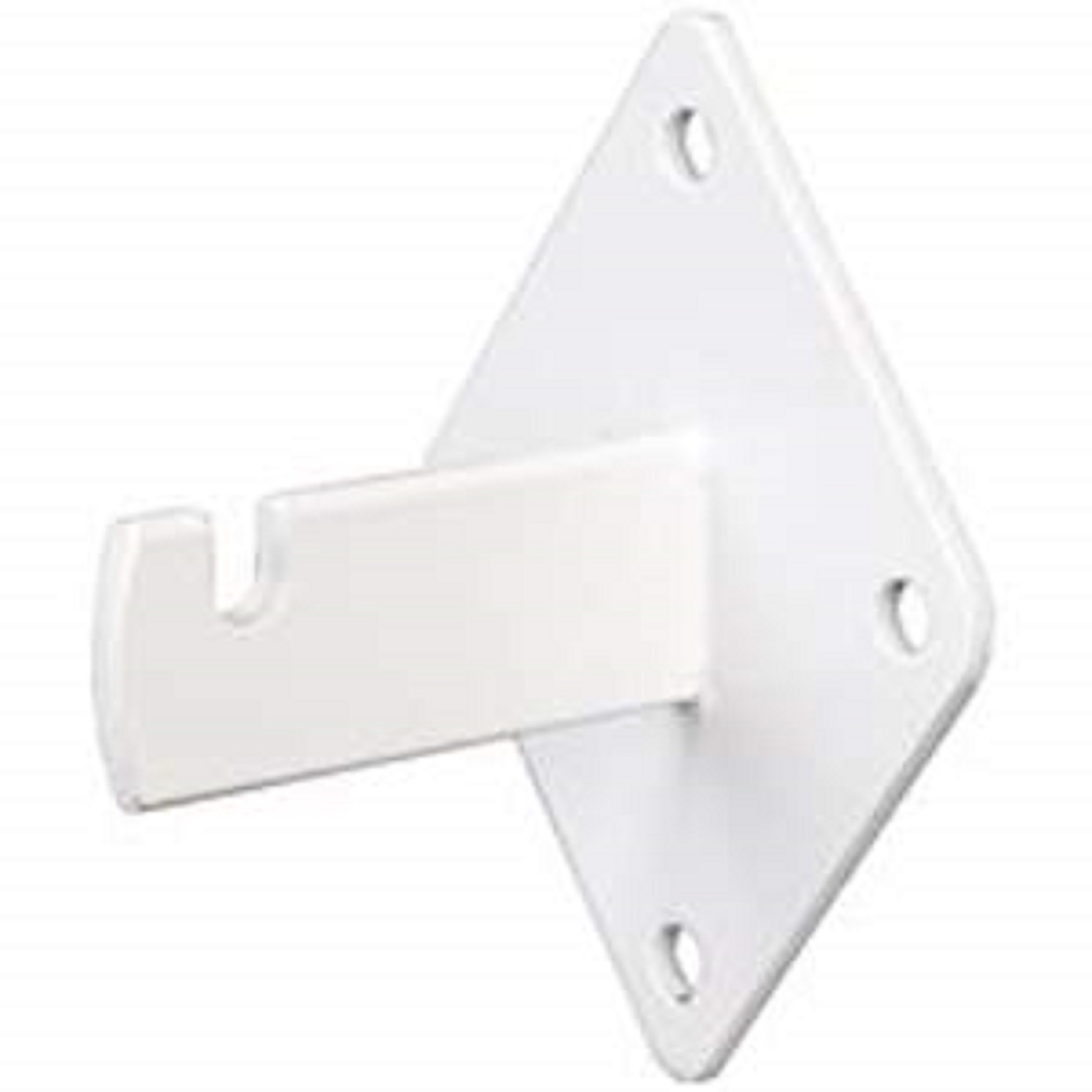 Gridwall Wall Mount Bracket – Grid Panel Mounting Brackets – White – 20 Pieces