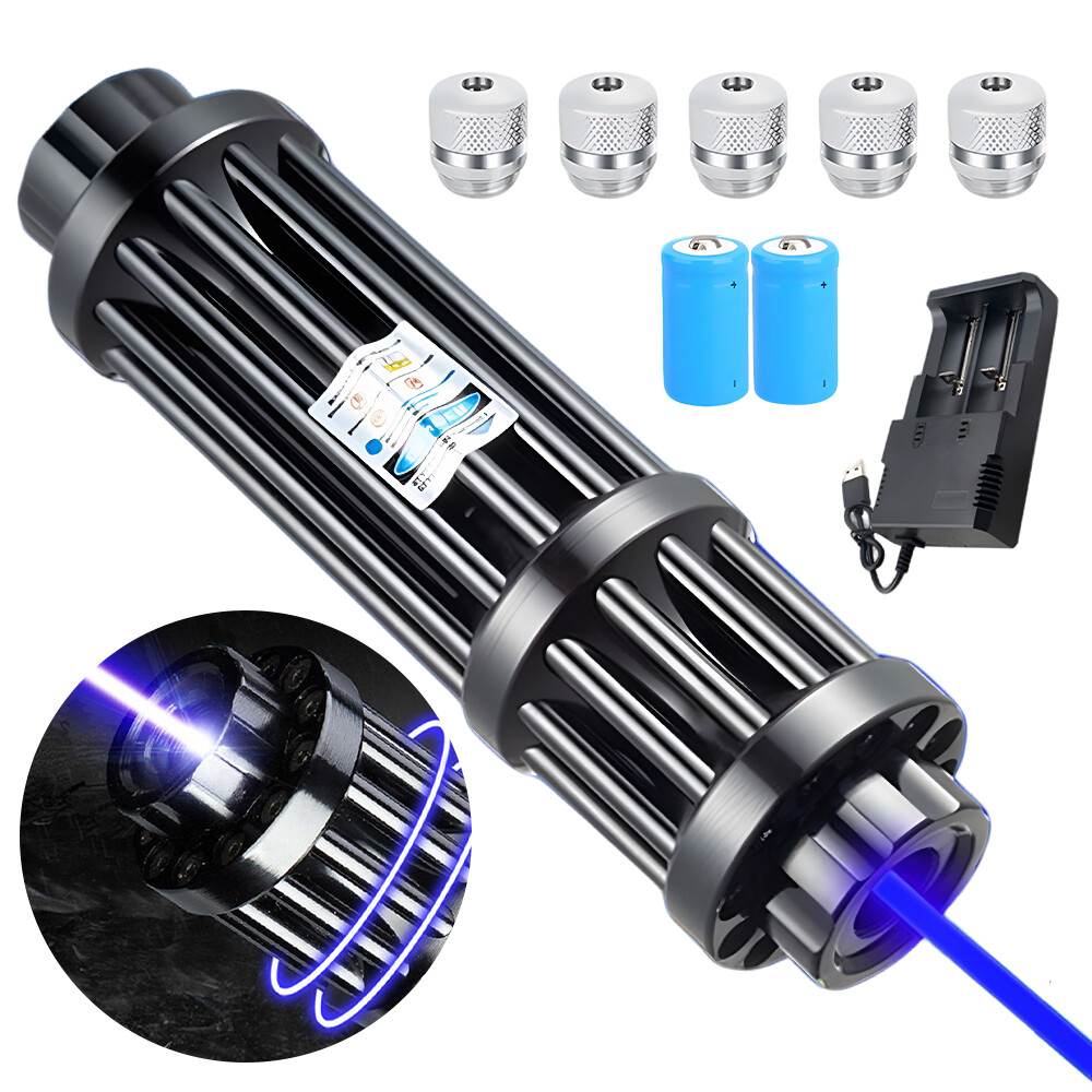 High Power Watt Adjustable Blue Burning Laser Visible Dot Torch Laser