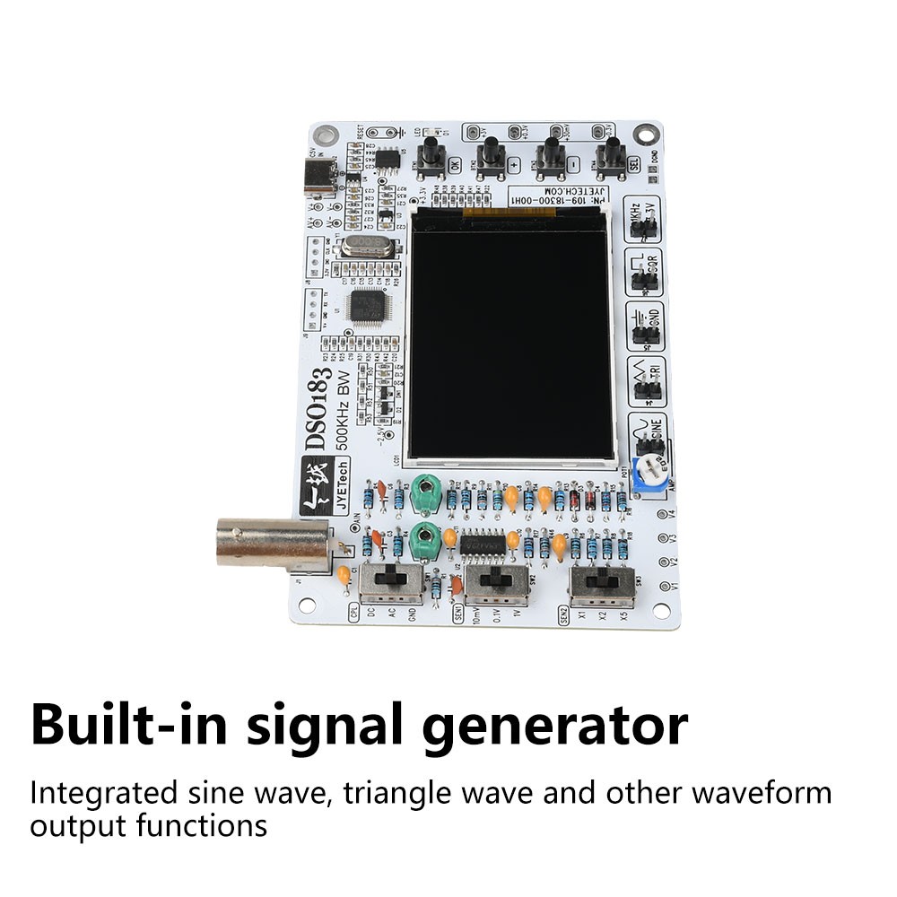DSO183 Digital Oscilloscope DIY Electronic Kit Teaching Practical Kit 0-500KHz