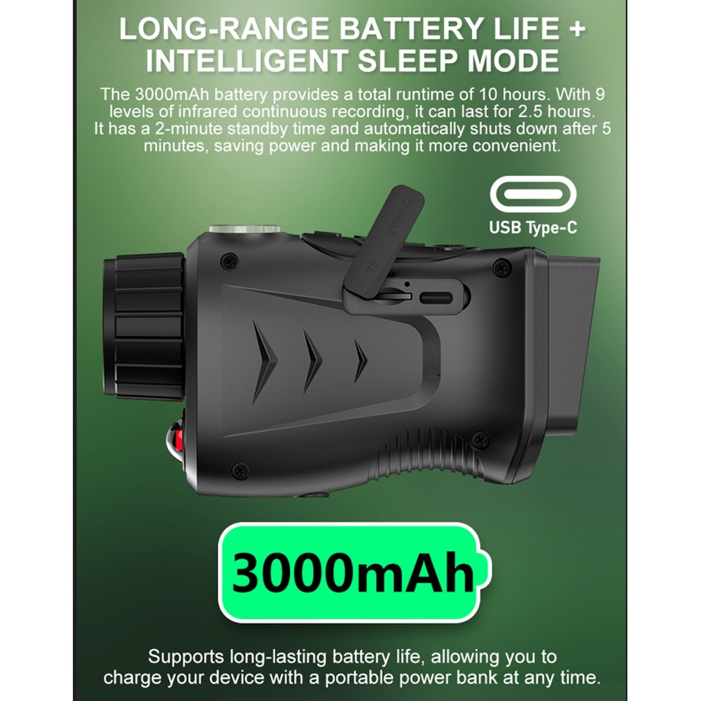 4K Night Vision Monocular with Rechargeable, 18x Digital Verg4693