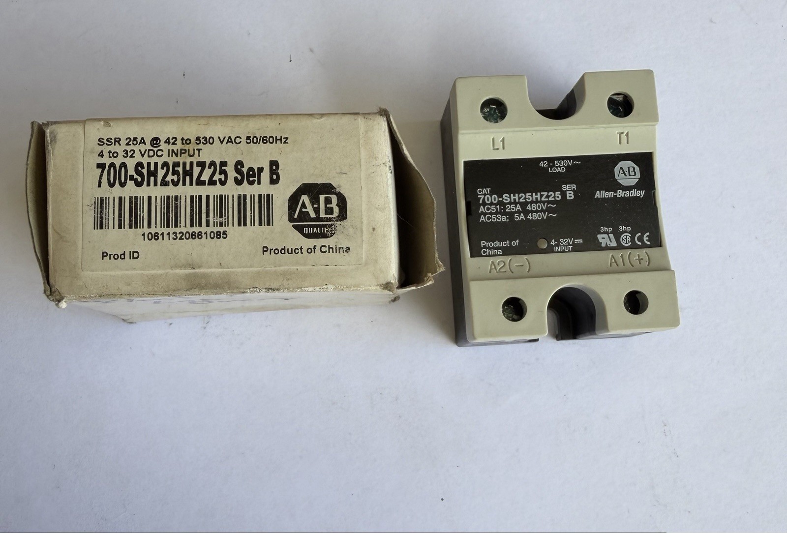 Allen Bradley 700-SH25HZ25 Ser B Solid State Relay