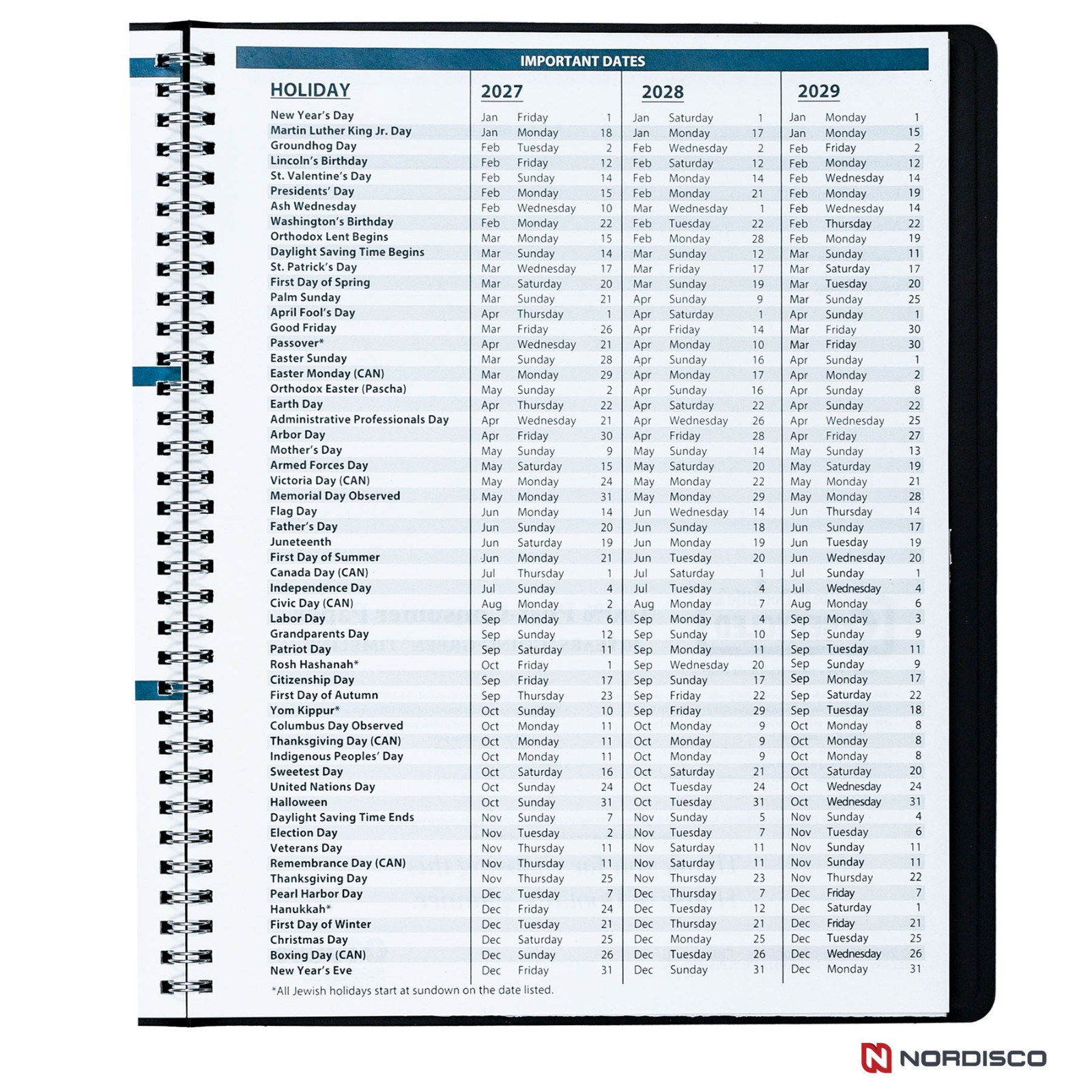 HOD2620502 2-Year Academic Monthly Planner, July 2026 through June 2028