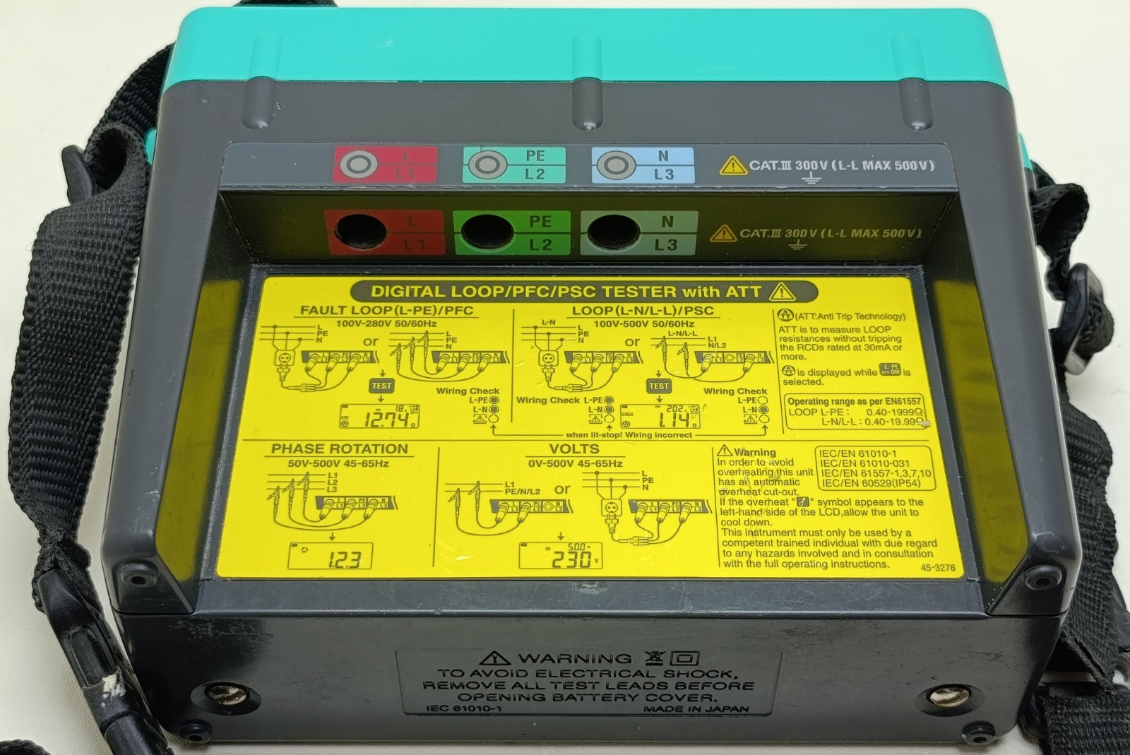 Kyoritsu KEW4140 Digital LOOP/PFC/PSC Impedance Tester CAT III 300V L-L MAX 500V