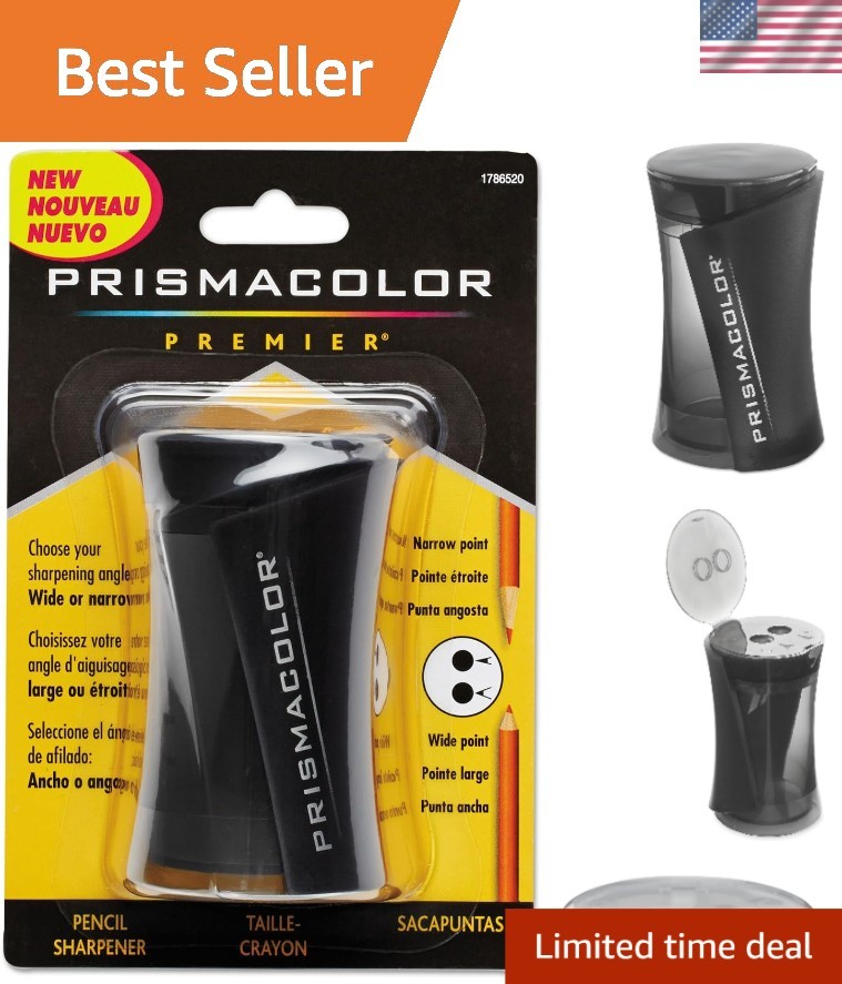 Art Supply Essential: Premier Pencil Sharpener with Fine and Wide Point Blades