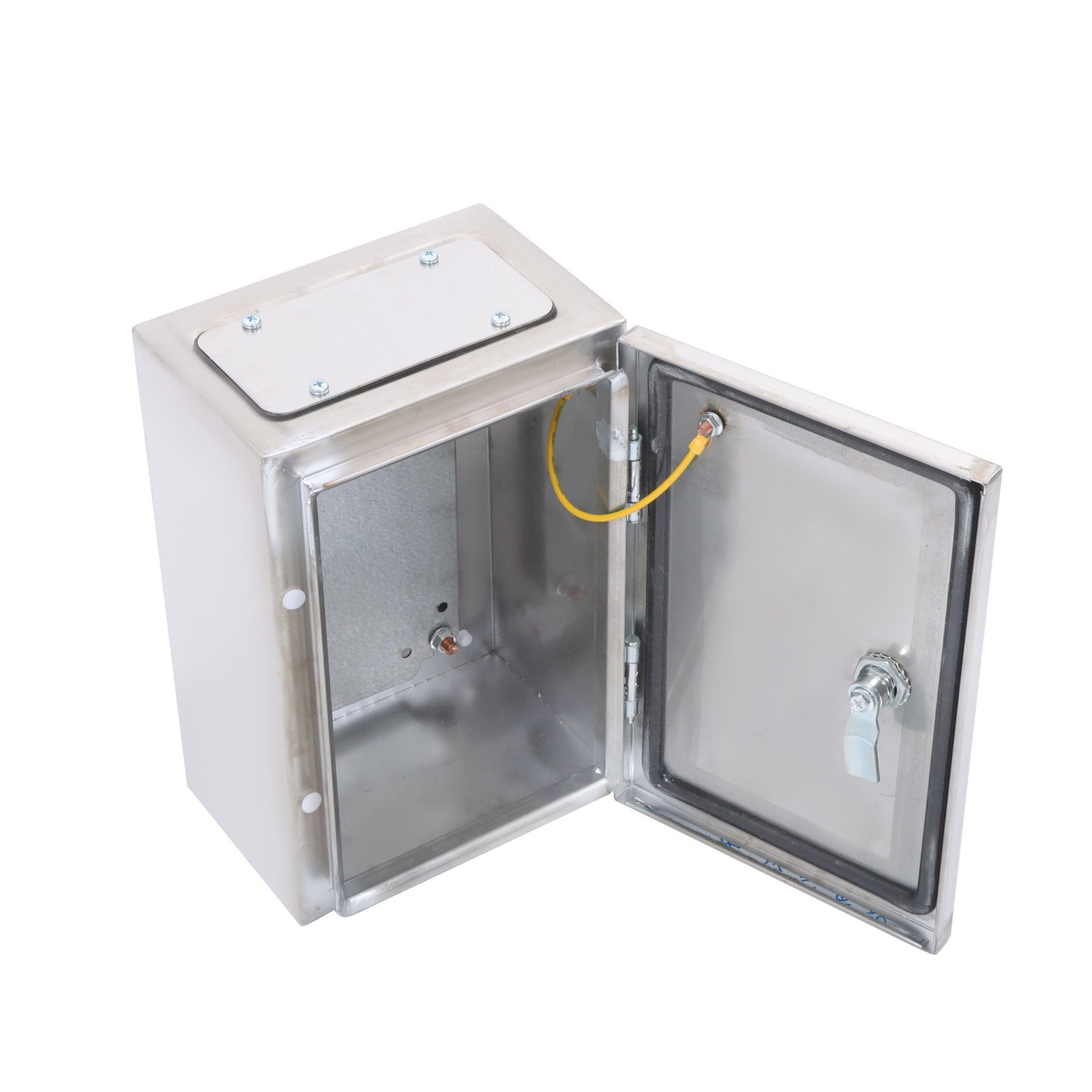 12x8x6″ Stainless Steel Electrical Enclosure NEMA 4X Junction Box Wall-Mounted