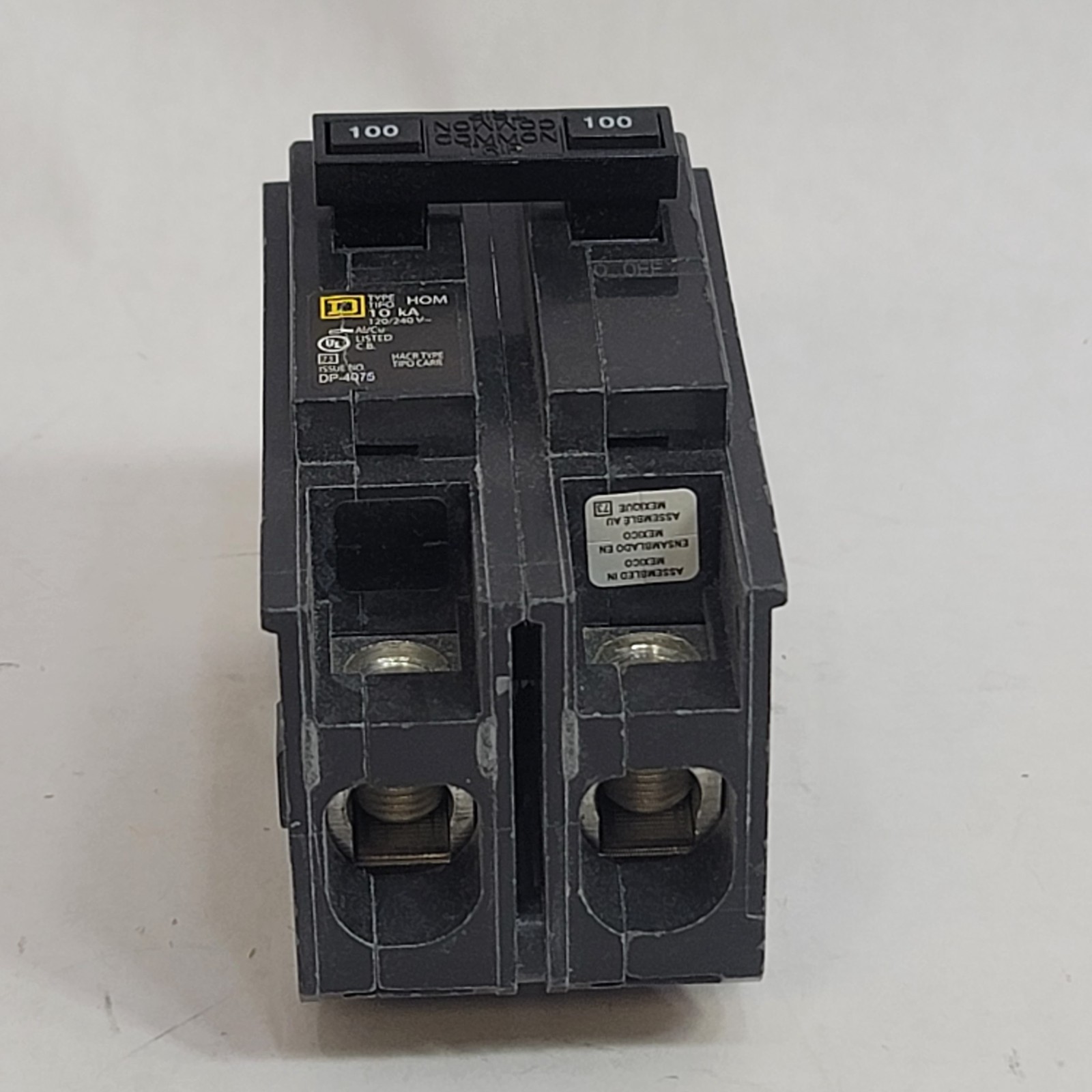 HOM2100 – Square D Homeline – Circuit Breaker Plug-In – 100 Amp – 2 Pole – 240 V