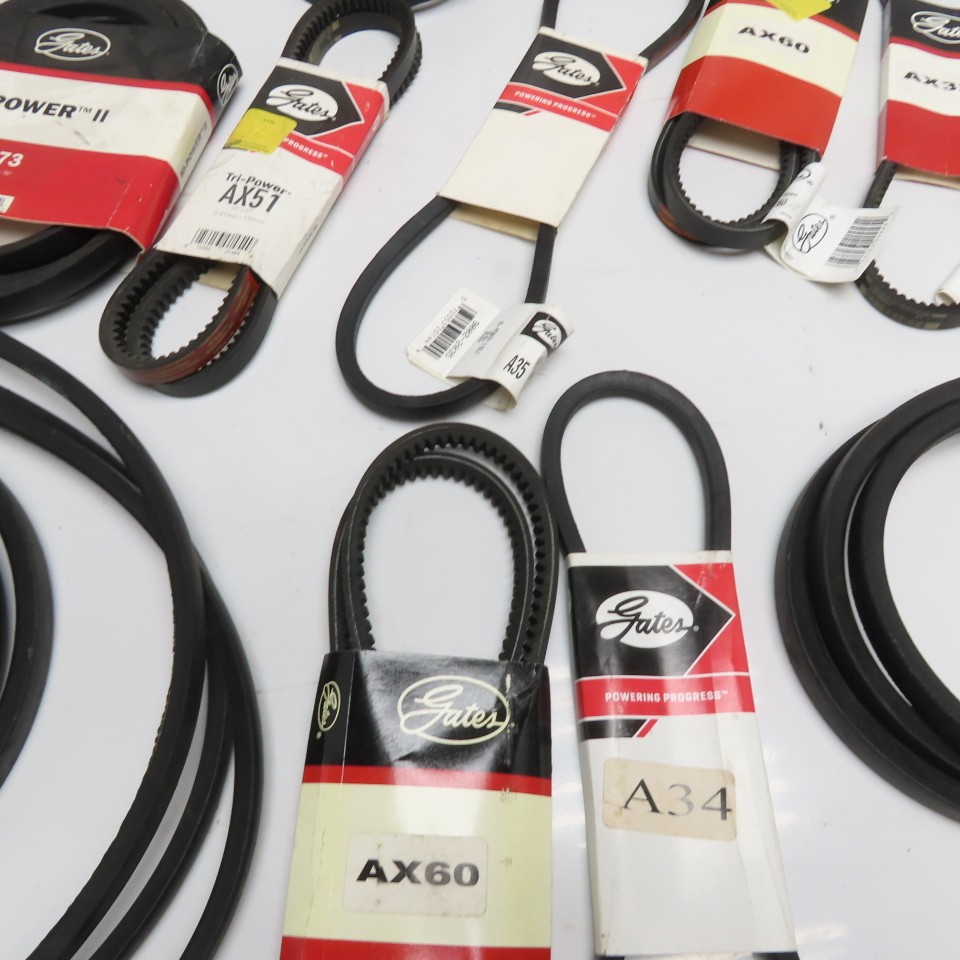Gates Huge Variety V-Belt AX, 3VX, B, A Section Restock Resell Lot Of 30