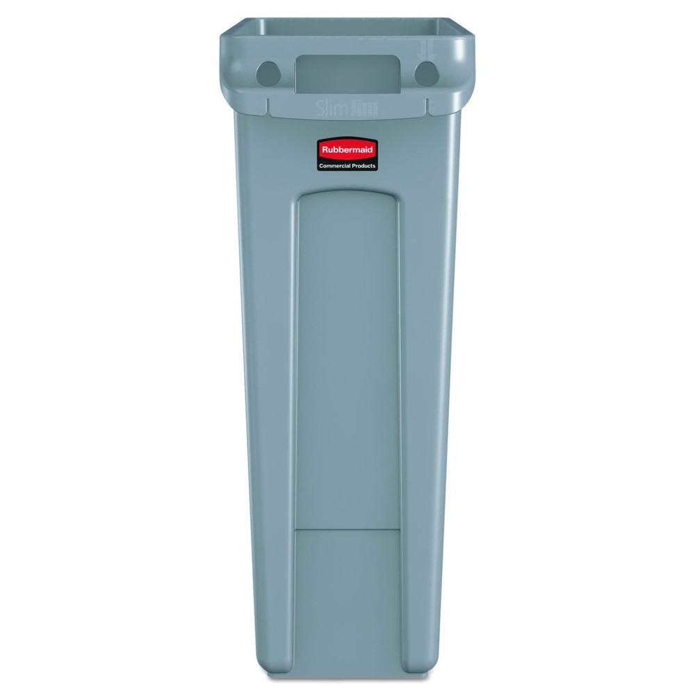 Rubbermaid Commercial 354060GY 23 gal Rectangular Receptacle w/ VC – GRY New